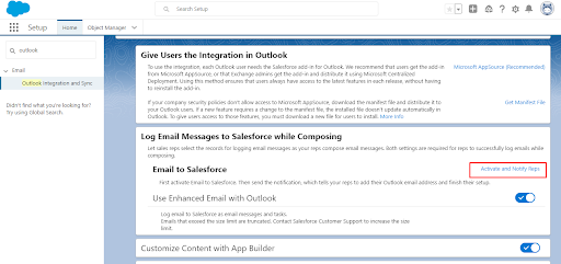 How to integrate Salesforce with Outlook without any code