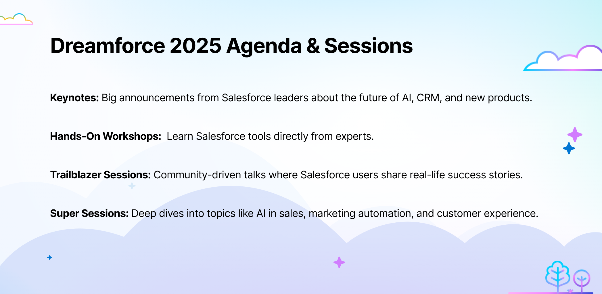 Dreamforce 2025 Agenda & Sessions