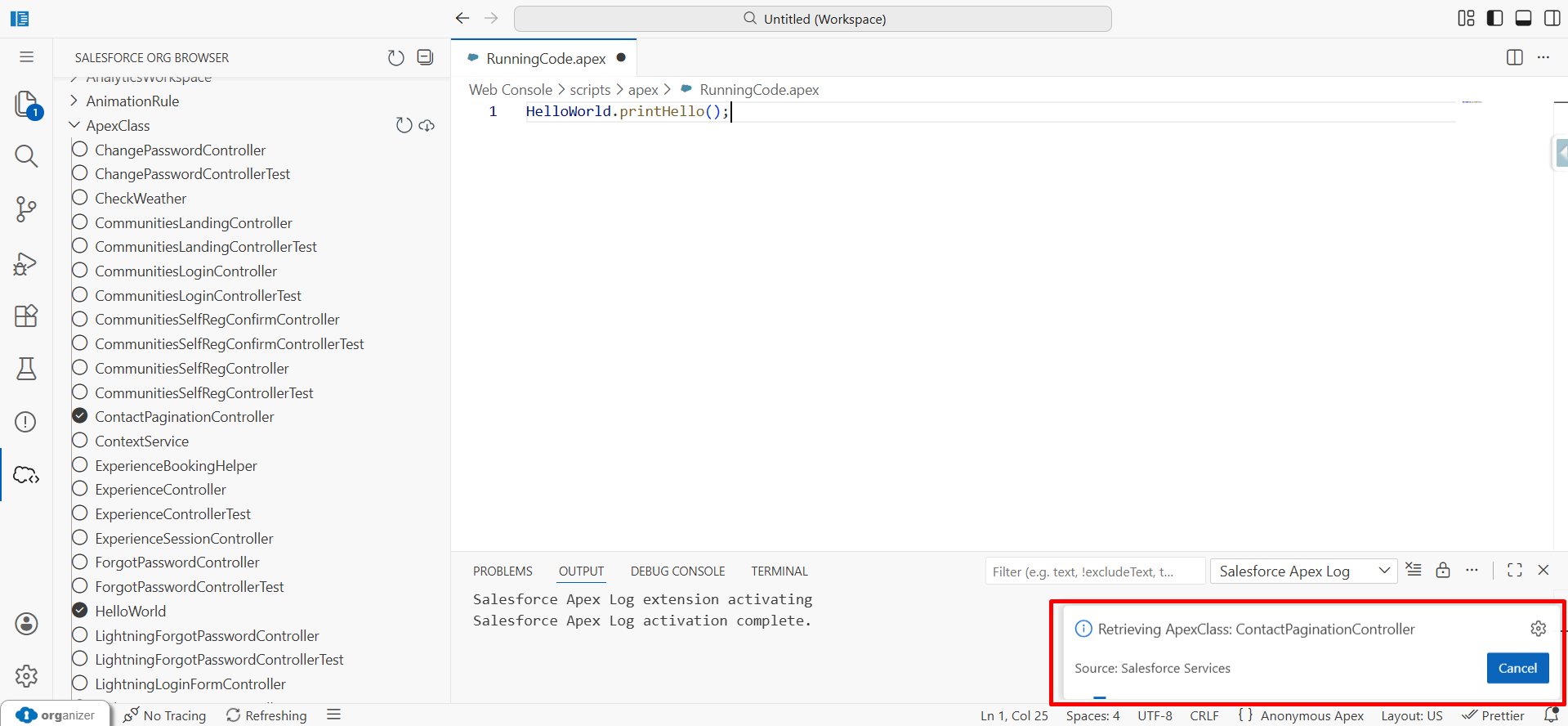 Retrieve and Manage Step 3.1 1