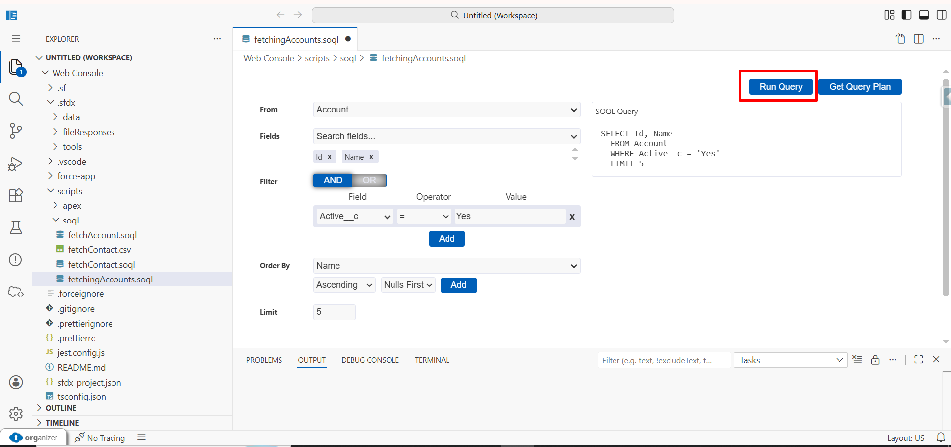 Steps to use SOQL Builder